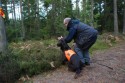 Här är det skolexemplet Ebba som ska ut i skogen
